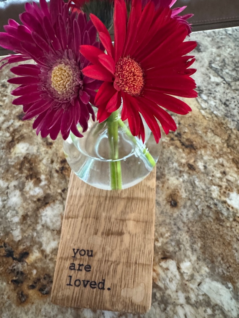You Are Loved wine stave bud vase holder
Stave and bud vase included